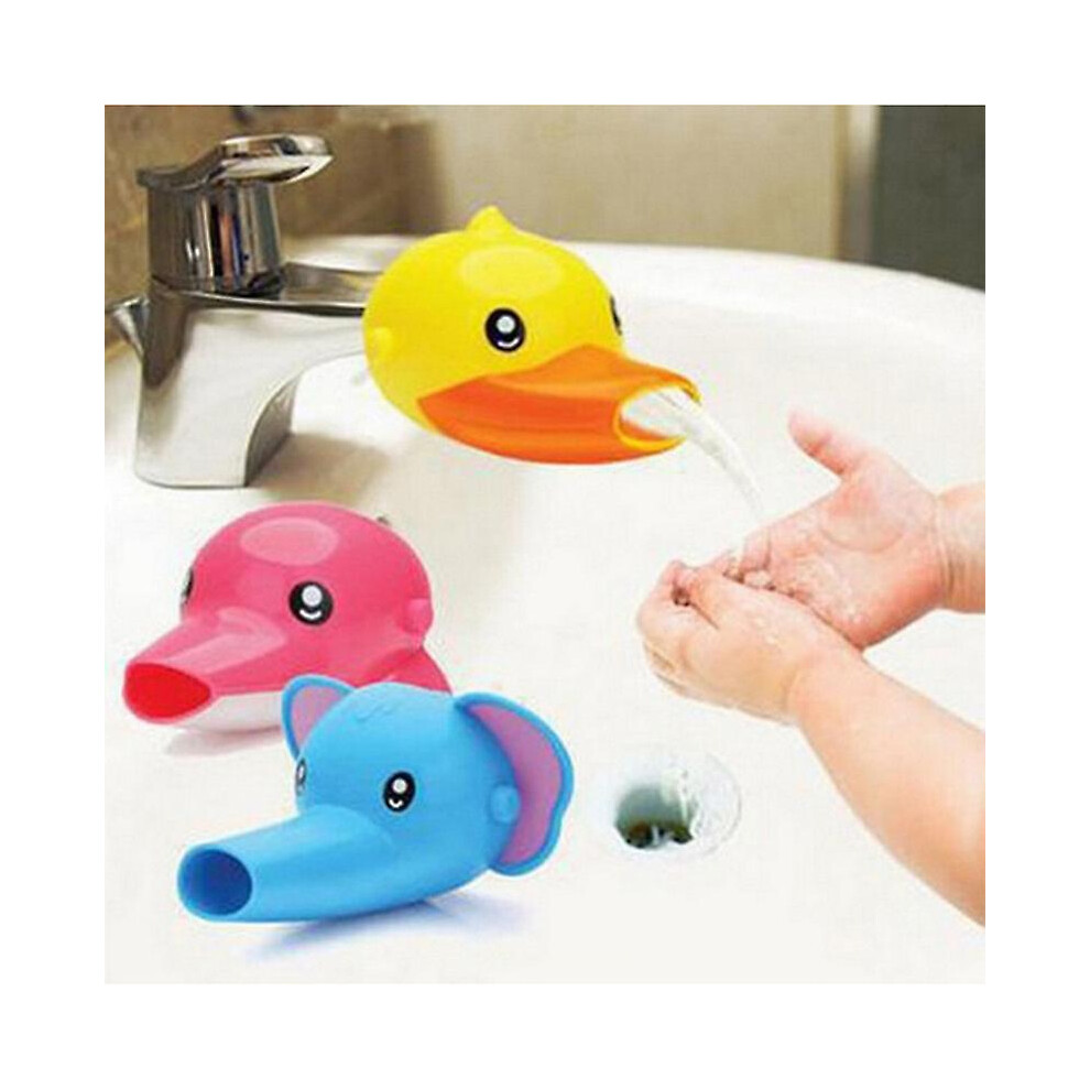 (As show, One size) 3pcs Faucet Extension Faucet Extender For Kid Baby Washing Hands Cartoon Animal Washing Design Bathroom Sink