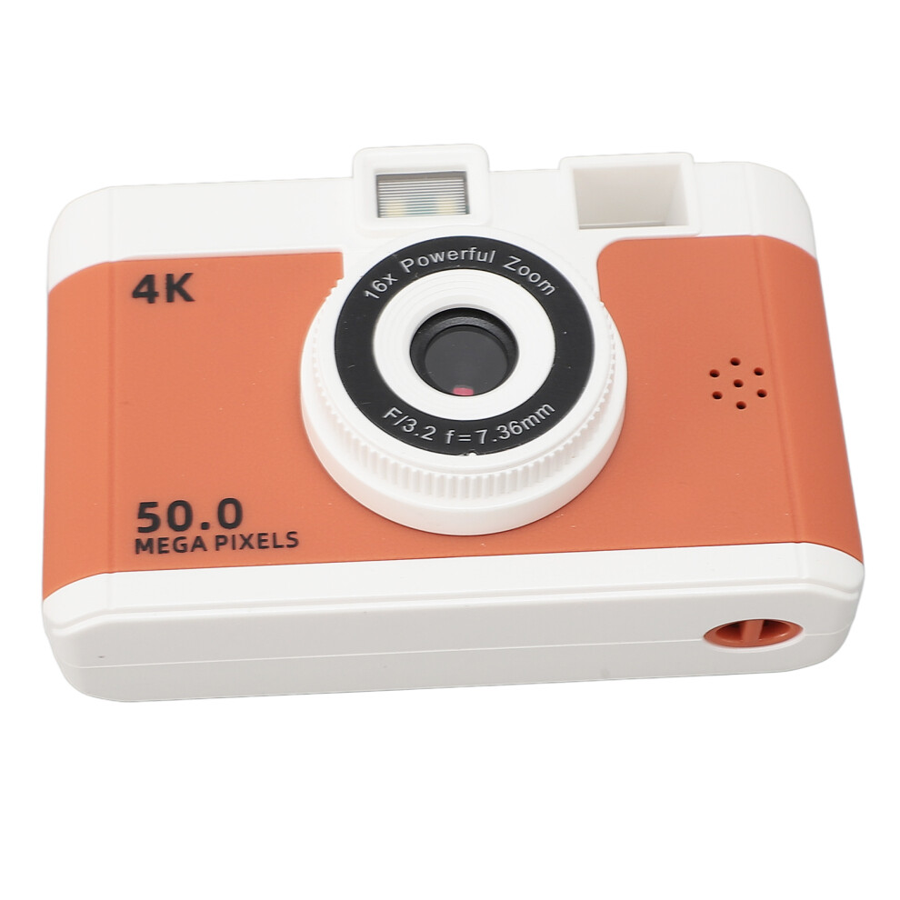 50Mp 1080P Digital Camera Front Rear Dual Cameras Compact Small Camera With 8X Digital Zoom 2.4 Inch Screen 800Mah Battery Brown 7901313189655