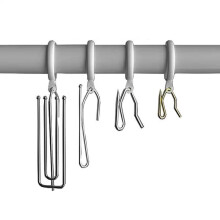 Curtain Hooks - 20Pack Heavy Duty Metal Drapery Hooks, Reliable Pinch Folding Hooks with Construction, Curtain Pins for Pencil Folding