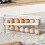 Rolling Egg Dispenser Egg Storage Box Double Layer Egg Roller Organizer Bin with Lid Storage Organizer for Restaurant 3