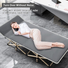 (Default) Heavy Duty Single Folding Bed  Camping Travel Guest Lightweight