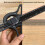 Multifunktionales 300 mm schwarzer Aluminium-Winkellineal mit Bevel-Protractor 8