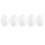 (Size 2, White) 100pcs 7cm IY Painting Eggs Solid Egg Easter Supplies for Kids Children 3