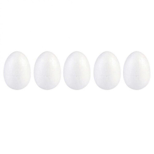 (Size 2, White) 100pcs 7cm IY Painting Eggs Solid Egg Easter Supplies for Kids Children 2