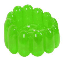 Inflatable Sofa Chair Portable Outdoor Blow Up Couch Seat Transparent Candy Color for Home Living Room Bedroom Casual Green