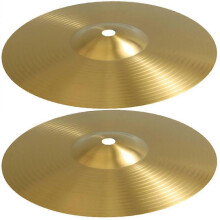 2pcs Drum Set Cymbals Jazz Drum Cymbal Brass Crash Cymbal Music Instrument Cymbals
