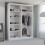 MN Furniture (White, 150cm) Modern Sliding Wardrobe with Mirror Doors 2