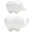 2pcs Elephant Flower Pot Modern White Ceramic Succulent Planter Pots Tiny Flower Plant Containers 1