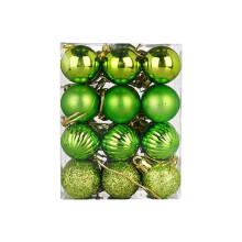 (Green) 24Pcs Christmas Tree Balls Hanging Decorations Baubles Party Xmas Home Ornaments Hot