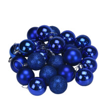 (Royal Blue) 24Pcs Christmas Tree Balls Hanging Decorations Baubles Party Xmas Home Ornaments Hot