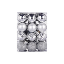 (Silver) 24Pcs Christmas Tree Balls Hanging Decorations Baubles Party Xmas Home Ornaments Hot