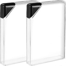2pcs Transparent Flat Water Bottles Portable Flat Water Bottle Portable Travel Bottles