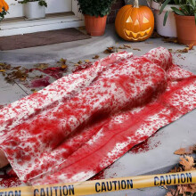 (B) Halloween Horror Props Inflatable Fake Corpse Outdoor Scene Ornaments