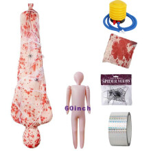 (A) Halloween Horror Props Inflatable Fake Corpse Outdoor Scene Ornaments