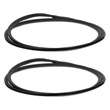 2pcs Barber Chair Rubber Base Ring Non-Slip Hairdressing Chairs Gasket Salon Chairs Rubber Gasket for Stability Floor Protection