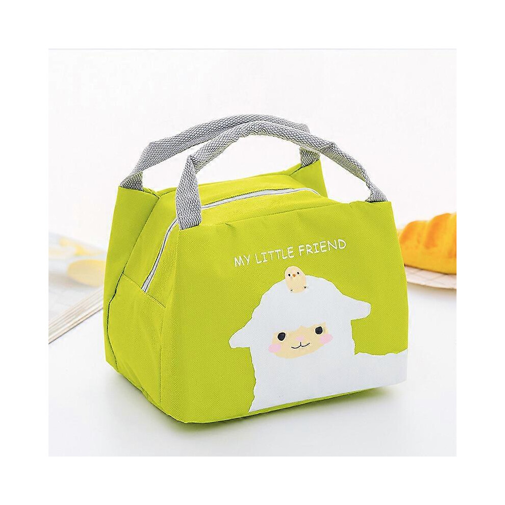 (As show, One size) ((Sheep))Isothermal Meal Bag for Children and Girls, Insulated Lunch Bag, Mini Basket, Multipurpose Woman, for Carrying Food