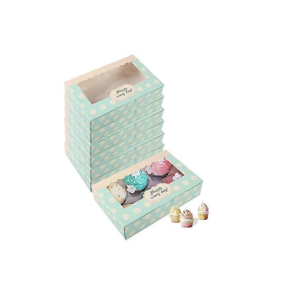 (As show, One size) Cardboard cake box 12 pieces, pastry box, Christmas gift box, biscuit box, Christmas box, macaron box, Christmas pastry box, macaron box, transparent