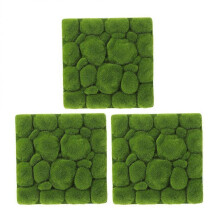 3pcs Artificial Moss Turf Decorative Faux Green Moss Turf DIY Background Wall Decoration