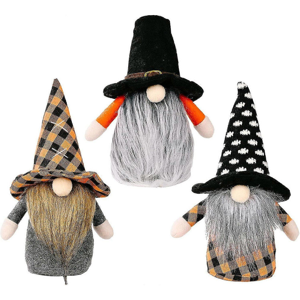 (As show, One size) Halloween Gnome Plush Doll Faceless Doll with Long Beard Halloween Table Shelf Photo Props Decoration Gnomes Ornament Gifts for Ki