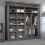 MN Furniture (Grey, 203cm) Modern Sliding Wardrobe with Mirror Doors 2