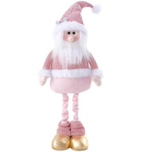 (67.00X33.00X11.00CM, Pink) Christmas Gnome Doll Lovely Stretchable Gnome Decorative Dwarf Decor Christmas Decoration