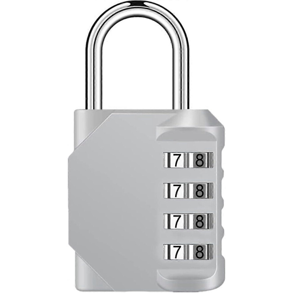(As show, One size) Combination Padlock, Code Padlock for Locker, 4 Digit Combination Lock for Gym, School, Gate, Shed, Garage, Storage, Luggage Locke