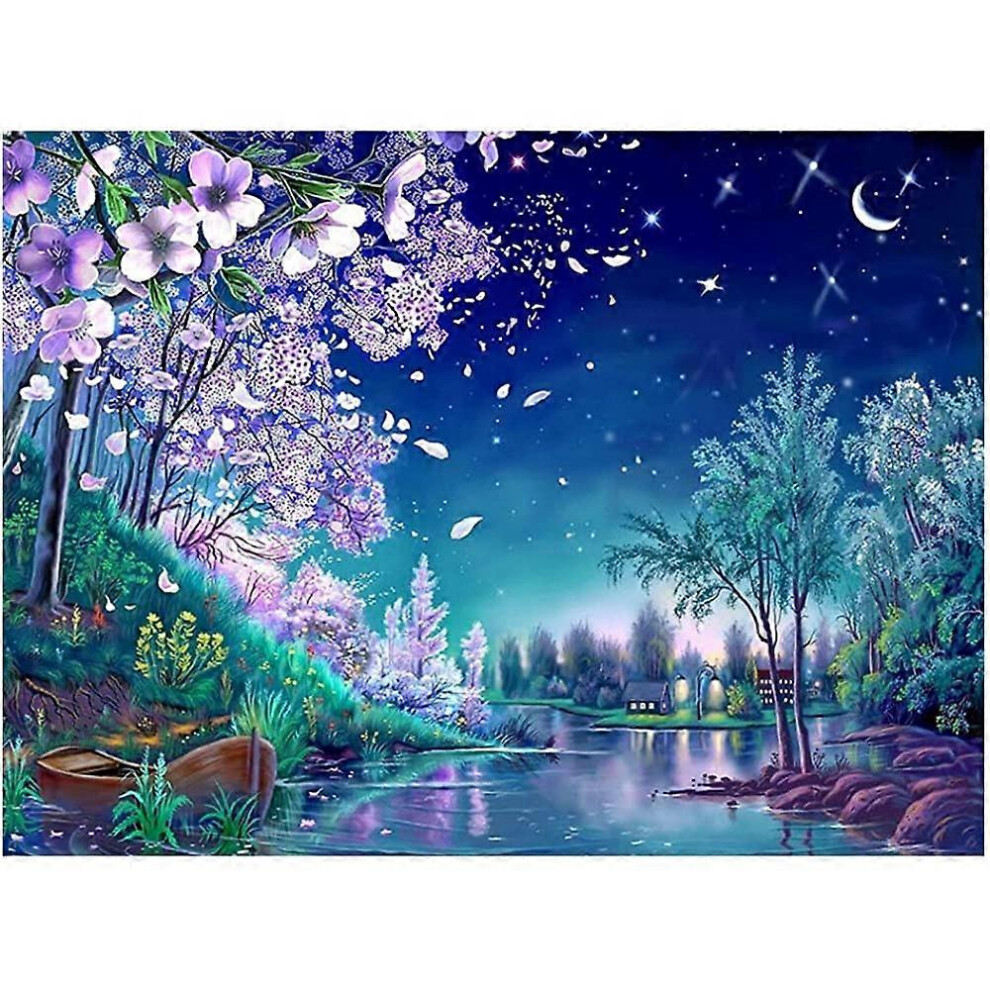 (As show, One size) 5D diaman(30*40)t peinture rue urbaine paysage architectural (47) brique peinture  l'huile bricolage point de croix plein de d