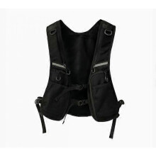 Outdoor Chest Bag for Men Lightweight Reflective Running Vest Work Storage Bag Mobile Phone Pocket Chest Pack for Hiking Cycling