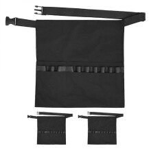 3pcs Adjustable Waist Belt Hair Stylist Tool Half Apron Black Barber Shop Tool Organizer Hairdressing Tool Storage Holder Hairdresser Apron with Pocke