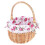 1 Pc Beautiful Fruit Holder Wicker Storage Box Hand-woven Flower Basket (S) 1