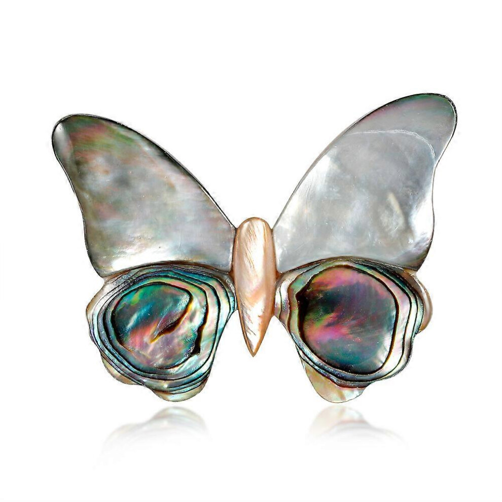 (As show, One size) Shell brooch, butterfly brooch from the collection of vintage shells, exquisite feminine insect brooch