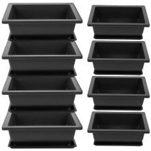 8 Sets Bonsai Container Bonsai Pot Succulent Plant Pot with Tray Flower Pot with Tray
