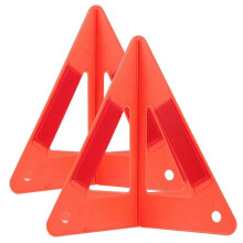 2 Sets Plastic Triangle Reflective Road Safety Kit Useful Car Road Warning Sign