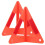 2 Sets Plastic Triangle Reflective Road Safety Kit Useful Car Road Warning Sign 1