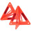 2 Sets Plastic Triangle Reflective Road Safety Kit Useful Car Road Warning Sign 4