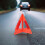 2 Sets Plastic Triangle Reflective Road Safety Kit Useful Car Road Warning Sign 3