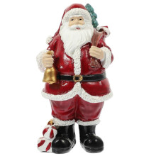 (13X7X6CM, As Shown) Winter Home Decor Christmas Santa Figurine Holiday Ornaments Festival Supply Xmas Party Santa Claus