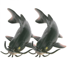2pcs Imitated Catfish Ornament Fake Fish Toy Children Early Education Toys