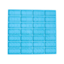 Chocolate Molds Epoxy Resin Craft Silicone Biscuit Tray Silicone Domino Game 28 Cavities Silicone Shiny Domino