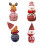 4pcs Christmas Knitting Gift Pouch Candy Bag Apple Storage Drawstring Bags 1