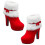(7, Red) Christmas Winter High Heel Thicken Platform Plush Ankle Shoes Short Boot 1