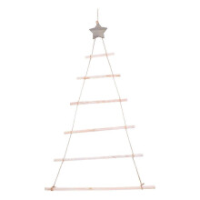 (91.00X54.00X1.00CM, White) Branch Christmas Tree Hanging Christmas Branch Ladder Wall Hanging Decorations