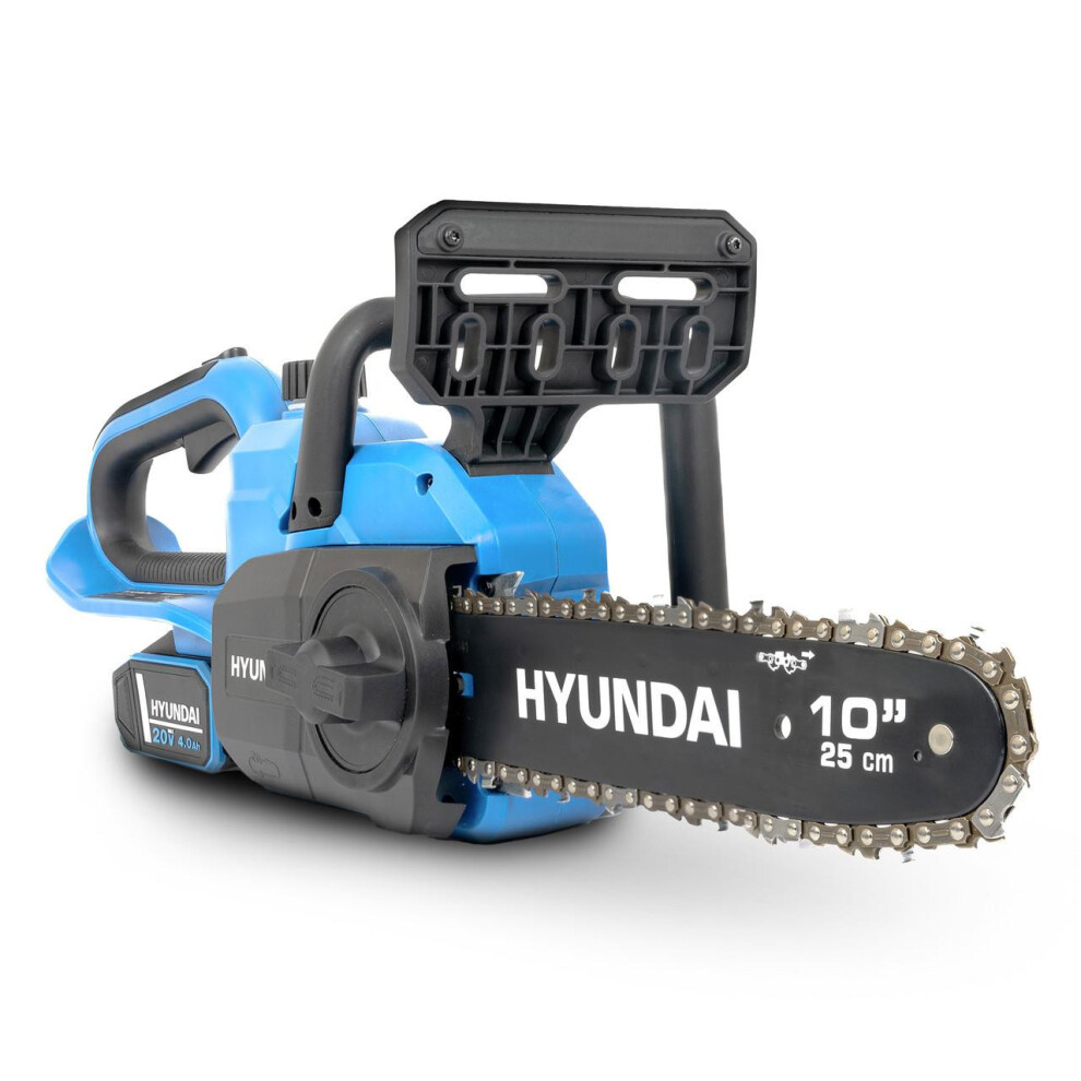 Hyundai HY20CCS10 Cordless Chainsaw 20V Li-Ion 4Ah Battery and Charger-image-OPC-PHKB6C8-NEW