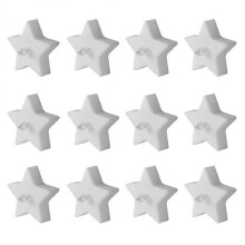 12 PCS Flicker Candles LED Tealight Candles LED Star Lamp Wedding Tea Lights Electric Tea Lights