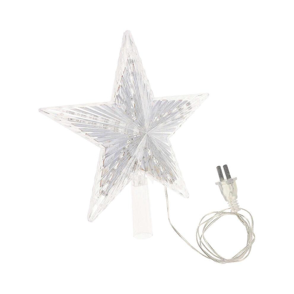 Star Decor Christmas Tree Topper Lighted LED Tree Top Star Tree Topper ...
