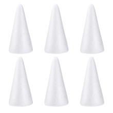 6 Pcs House Decorations Home Polystyrene Balls Polystyrene Shape Cone Shaped Foam