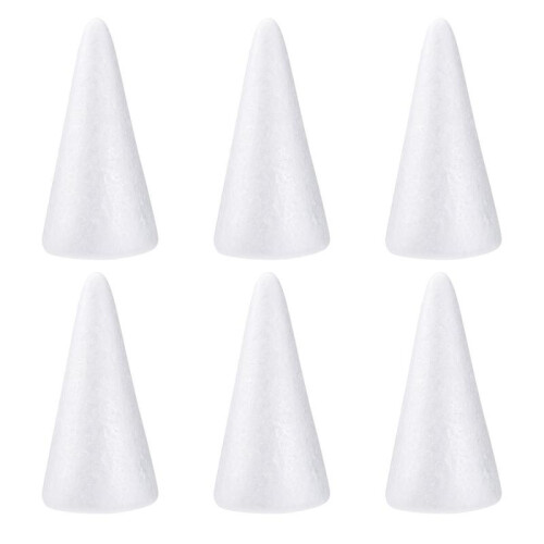 6 Pcs House Decorations Home Polystyrene Balls Polystyrene Shape Cone Shaped Foam