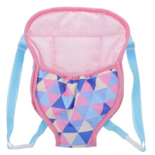 Baby Doll Straps Girl Doll Outgoing Packets Outdoor Carrying Doll Straps Accessory (Pink Triangle)