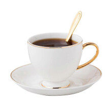 Coffee cups and saucers Royal 220ml porcelain cups Coffee tea cappuccino milk gold decoration