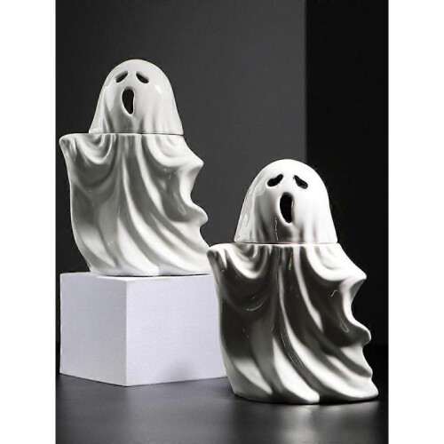 Halloween Ghost Mug, Cute Ceramic Ghost Coffee Mug, Halloween Ghost Coffee Mug - Hollowless 1